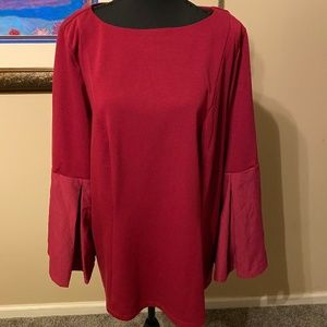 Burgundy blouse